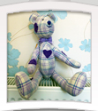 Puple Heart Tartan  Ted